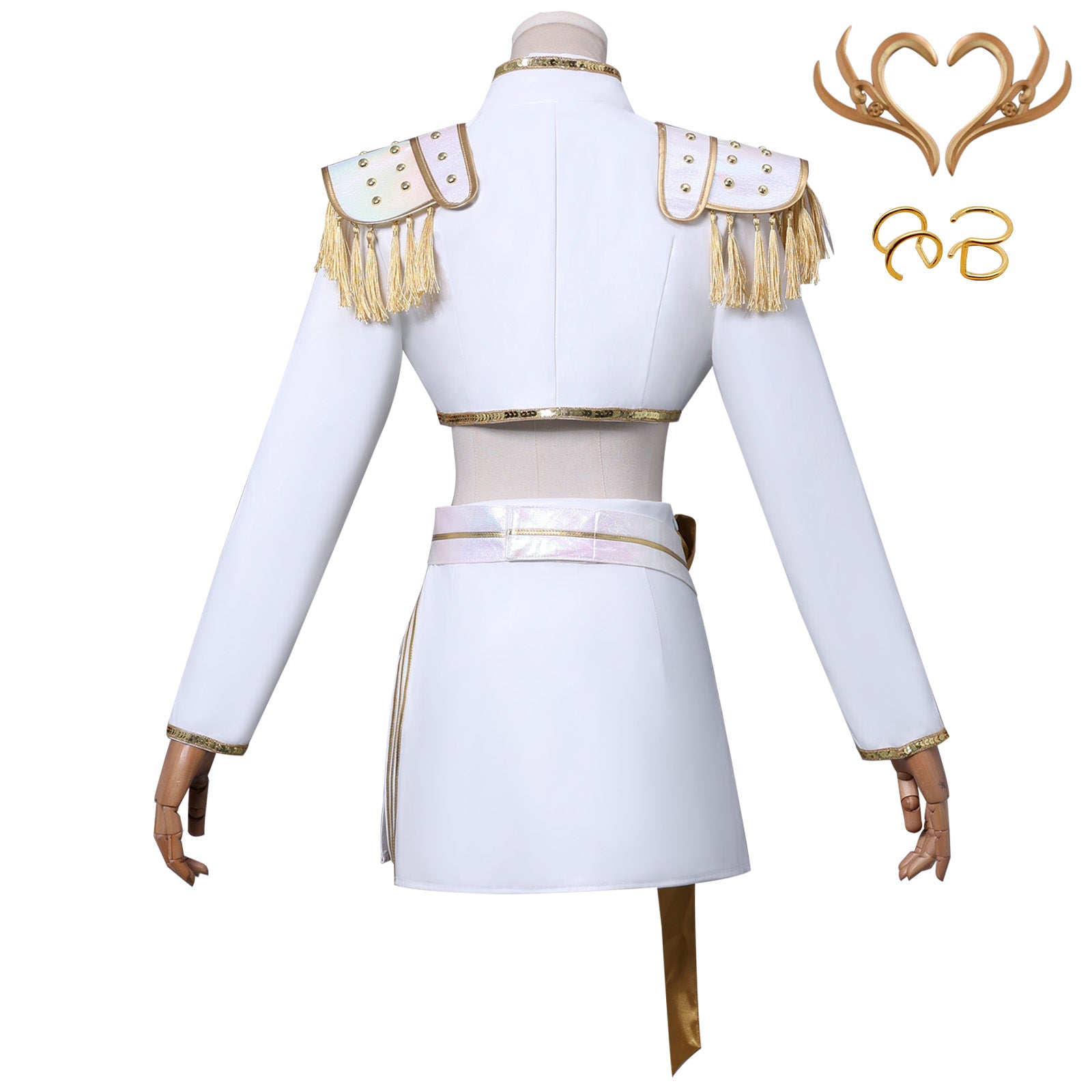 NEATMOA Mira Cosplay Costume Outfit Korean Style Demon Hunter Uniform for Women Halloween Comic Con Party