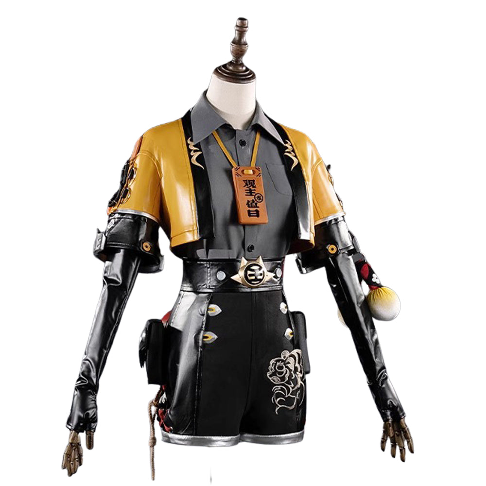 NEATMOA Ju Fufu Cosplay Costume Full Outfit for Halloween Anime Party Convention Asian Sizes