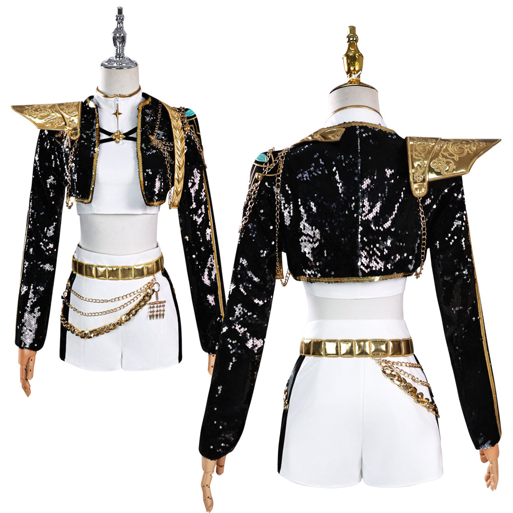 NEATMOA Rumi Inspired Cosplay Stage Performance Costume Korean Style Demon Hunter Uniform for Women Dance Show Theater Event
