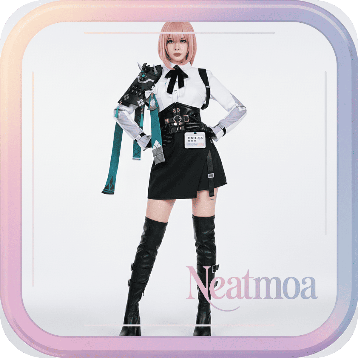 NEATMOA Zenless Zone Zero Tsukishiro Yanagi Cosplay Costume H A N D Unisex Outfit for Halloween Anime Conventions and Photoshoots