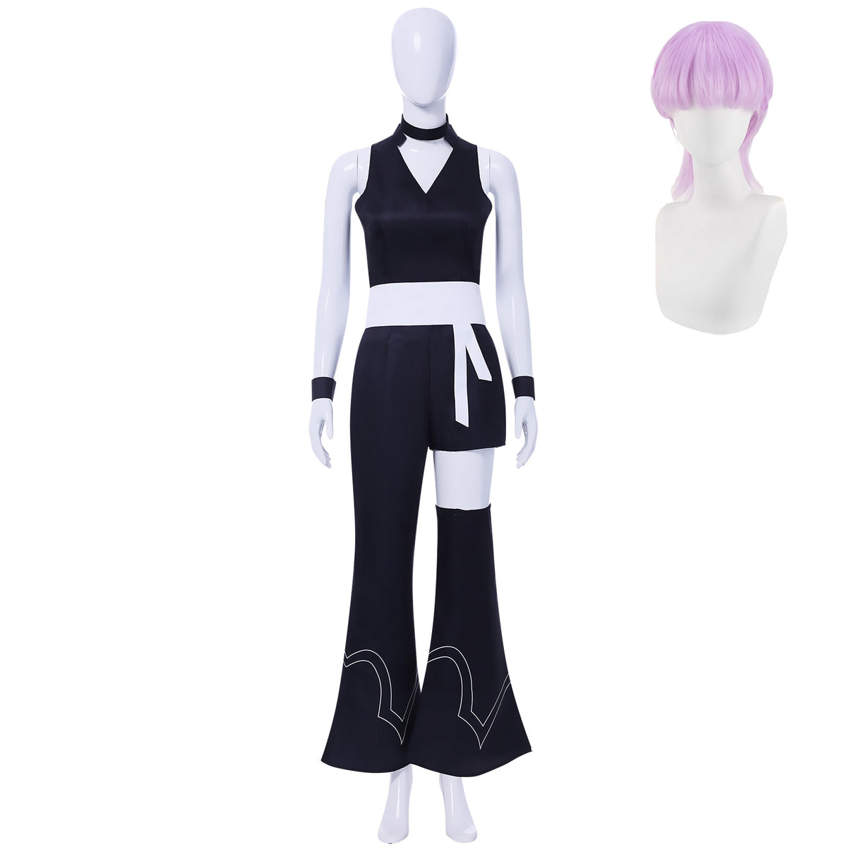 NEATMOA 新しいパンティ＆ストッキングwithガーターベルト ポリウレタン コスプレ衣装 フルセット 天界天使 仮装 撮影 学園祭 ハロウィン コミケ 男女兼用