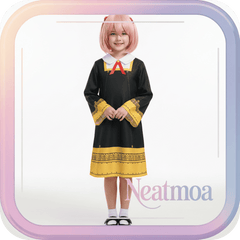 NEATMOA Anya Forger Cosplay Costume Spy x Family Full Outfit for Anime Fans Kids 110–XL Adults S–XXL