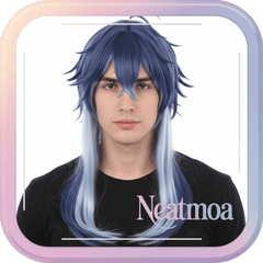 NEATMOA Kyryll Chudomirovich Flins Genshin Impact Cosplay Wig Heat-Resistant Synthetic Fiber