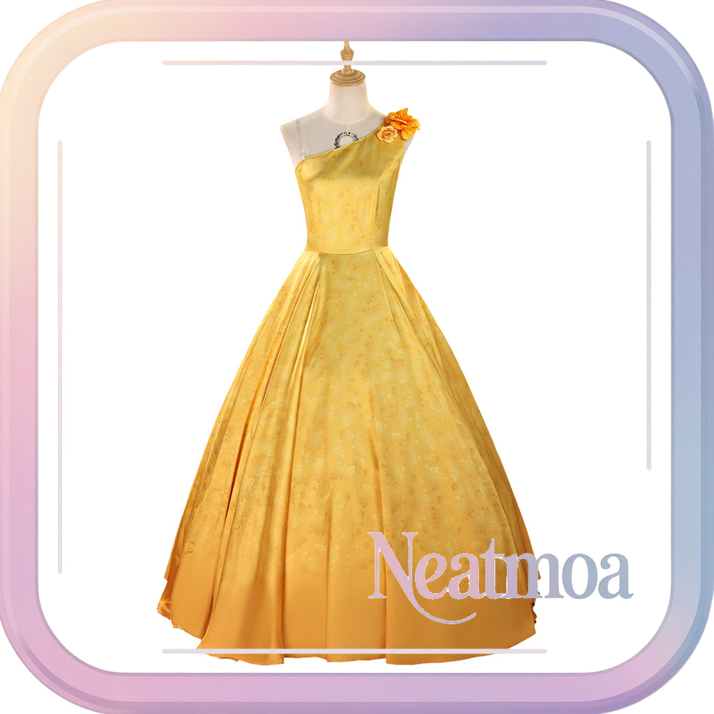 NEATMOA Yellow Judy Hopps Cosplay Dress – Zootopia 2 Bunny Officer Outfit for Stage & Events.