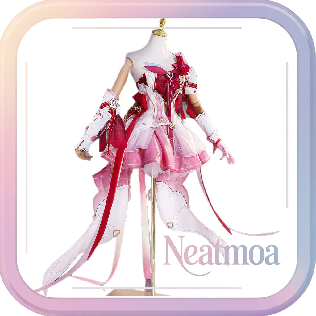 NEATMOA Elysia Hi Love Elf Cosplay Costume Honkai Impact 3rd Anime Outfit Asian Sizes