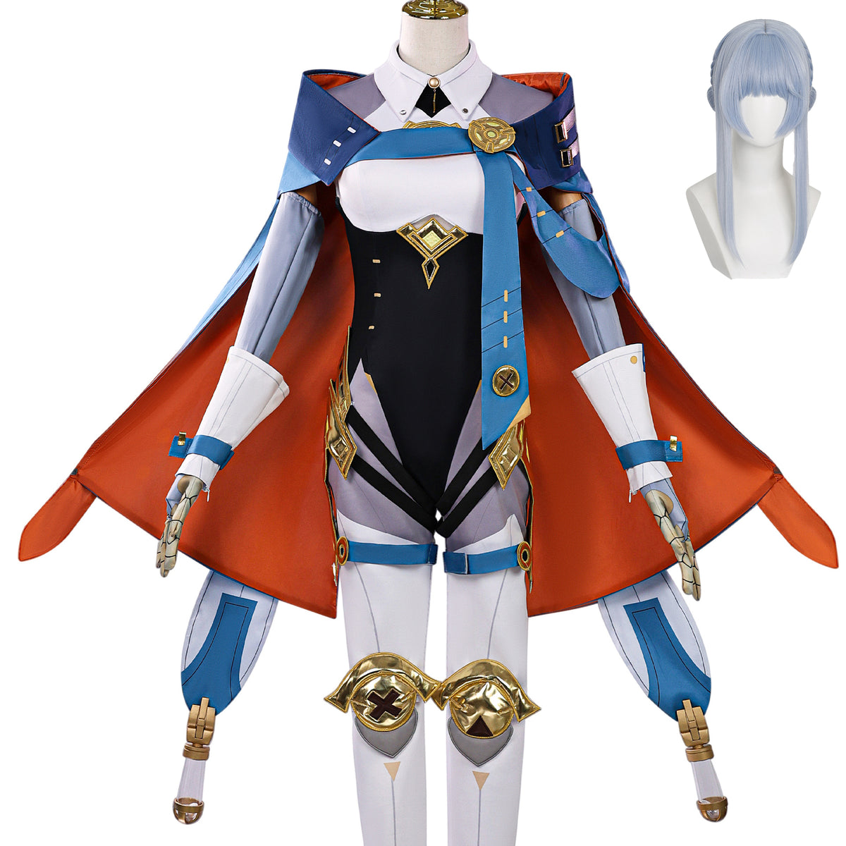 NEATMOA Genshin Impact Ineffa Cosplay Costume Full Set Outfit for Comic Con Halloween School Festival