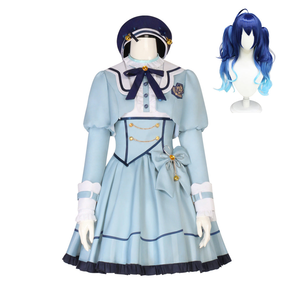 NEATMOA 天宮こころ コスプレ ワンピース＆帽子セット VTuber風 仮装 衣装 学園祭 ハロウィン イベント撮影用