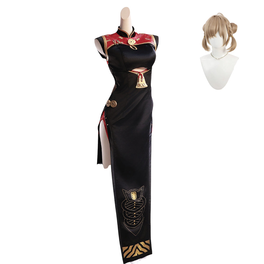 NEATMOA Zenless Zone Zero Sweety Cosplay Costume Qipao Style Chinese Dress for Women Unisex Outfit for Halloween