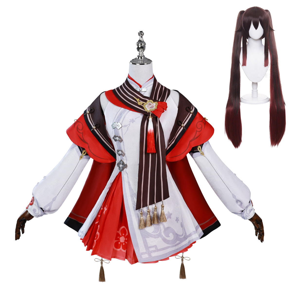 NEATMOA Hu Tao Cosplay Costume from Genshin Impact Handcrafted Replica Perfect for Lantern Rite Festival, Conventions, and Halloween