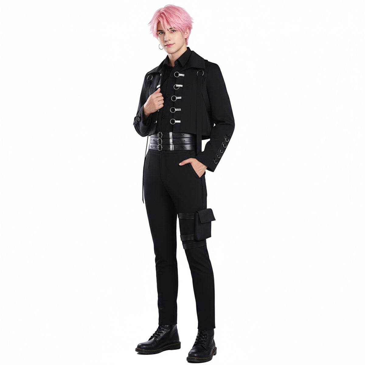 Tamon-kun Ima Dotchi Tamon Fukuhara Cosplay Outfit School Uniform Style Costume for Photoshoot & Event