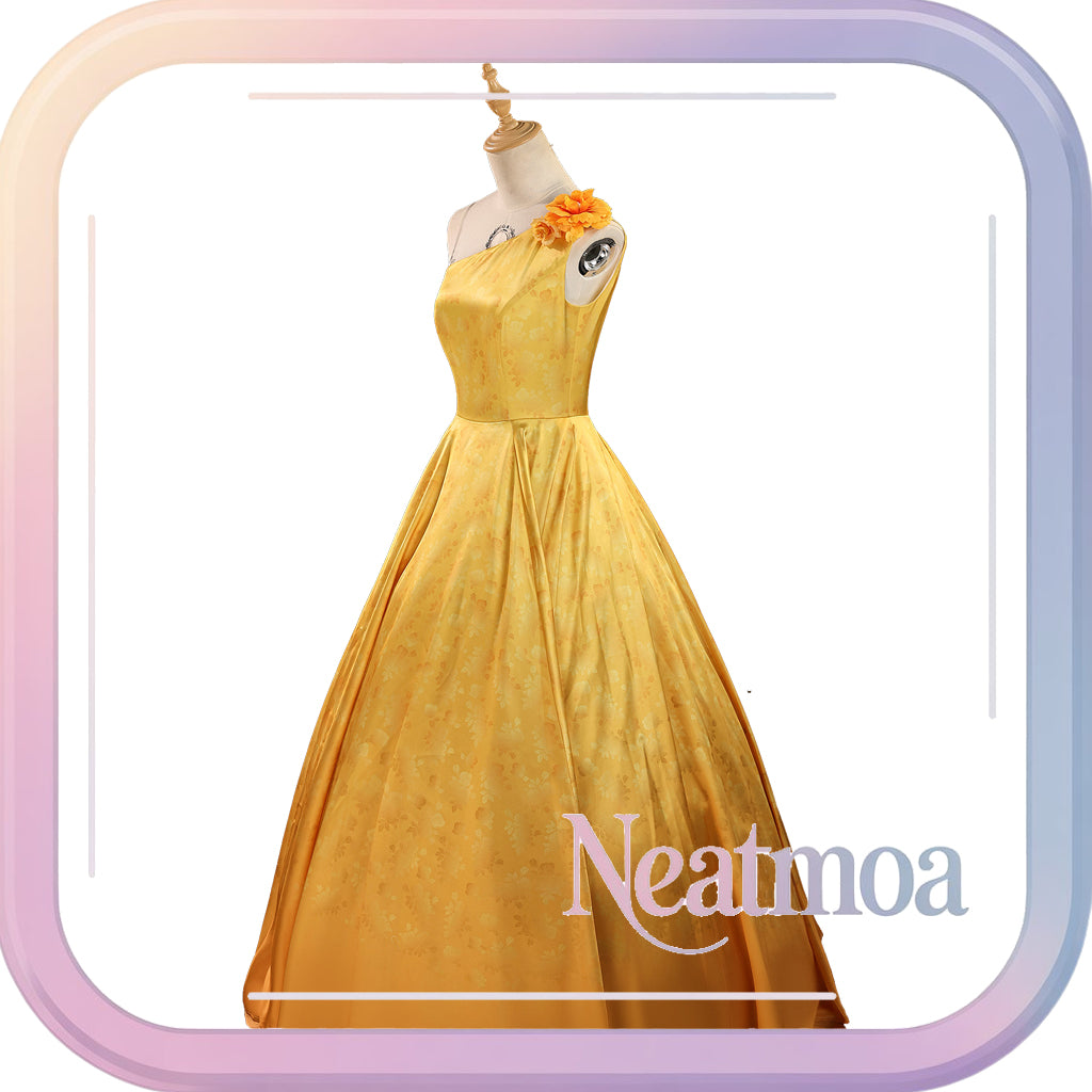 NEATMOA Yellow Judy Hopps Cosplay Dress – Zootopia 2 Bunny Officer Outfit for Stage & Events.
