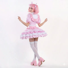 NEATMOA Madoka Kaname Magia Stage Performance Cosplay Outfit – Puella Magi Madoka Magica