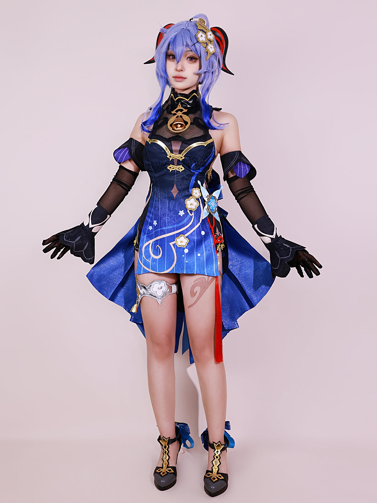 NEATMOA Genshin Impact Ganyu Lantern Rite Cosplay Costume Full Set for Festivals, Conventions, and Cosplay Events