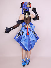 NEATMOA Genshin Impact Ganyu Lantern Rite Cosplay Costume Full Set for Festivals, Conventions, and Cosplay Events