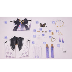 NEATMOA Mornye Cosplay Costume from Wuthering Waves – Full Set with Wig & Accessories