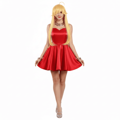 NEATMOA Panty Red Camisole Dress Cosplay Costume Asian Sizes Anime Outfit