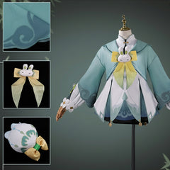 NEATMOA Yaoyao Silken Bamboo in Rain Cosplay Costume – Anime Game Character Outfit