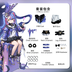 NEATMOA 鳴潮 洛可可 Cosplay服裝 全套造型 手工製作 適用萬聖節 攝影展 學園祭 動漫展