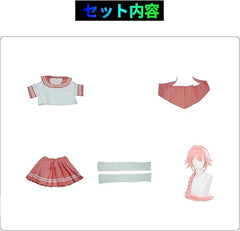 NEATMOA Fate/Grand Order アストルフォ コスプレ ウィッグ付きJK 衣装 コスチューム 学園祭 文化祭 撮影 ハロウイン パーティー