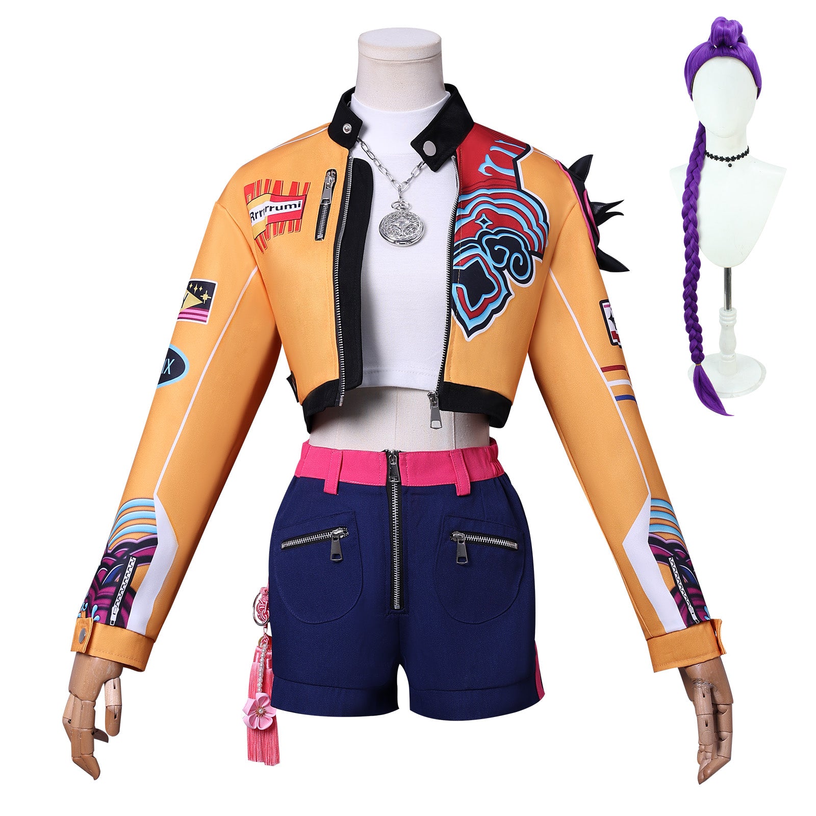 【NEATMOA】KPop Demon Hunters Rumi Cosplay Costume  Korean Demon Slayer Uniform for Women |Halloween Anime Outfit