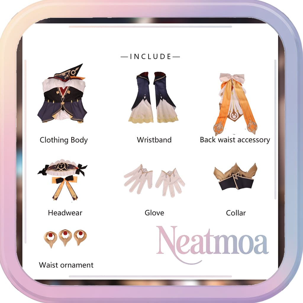 Sandrone cosplay costume Genshin Impact full set included accessories layout NEATMOA