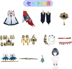 [NEATMOA] 崩壊 スターレイル 雲璃 コスプレ ウィッグ付き 華麗版 仮装 学園祭 文化祭 撮影 ハロウイン パーティー コスチューム
