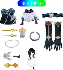[NEATMOA] 崩壊 スターレイル  ルアン・メェイ コスプレ ウィッグ付き 華麗版 仮装 学園祭 文化祭 撮影 ハロウイン パーティー コスチューム