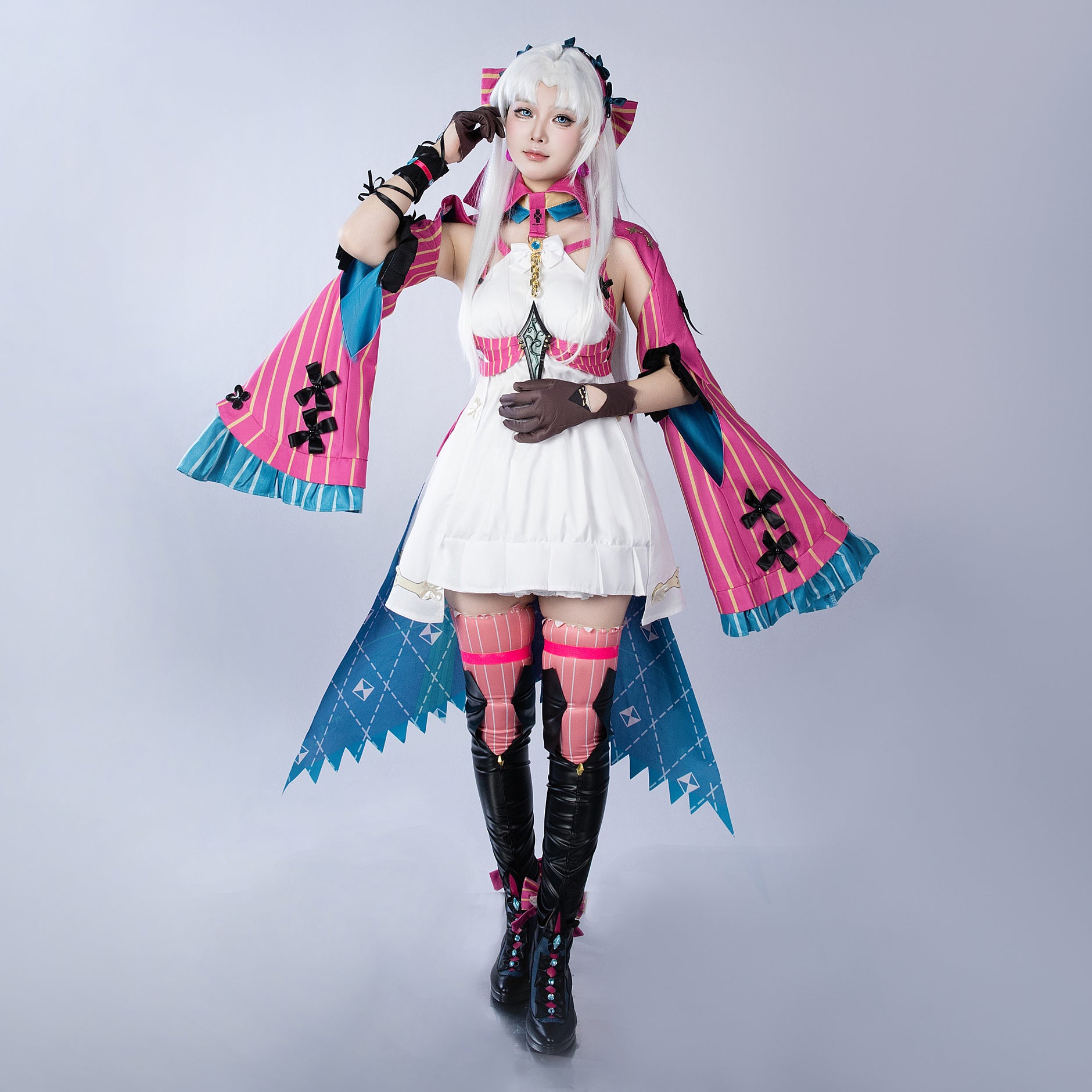 即日発送 ゼンレスゾーンゼロ イヴリン コスプレ 衣装 ウィッグ 靴