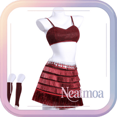 NEATMOA Gazelle Cosplay Dress – Zootopia 2 Red Sexy Stage Performance Outfit