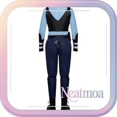NEATMOA Judy Hopps Cosplay Police Uniform – Zootopia 2 Bunny Officer Outfit for Halloween & Stage