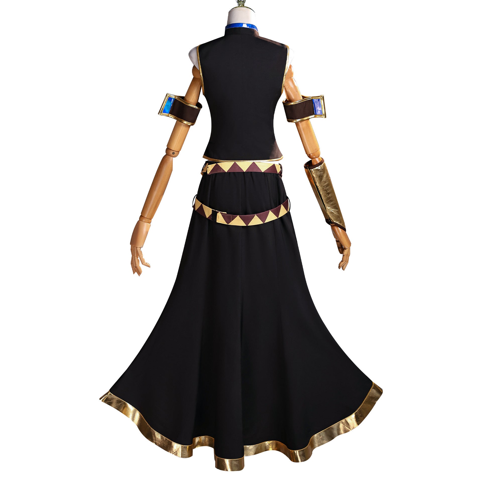 Megurine Luka cosplay full costume back view from Vocaloid anime
