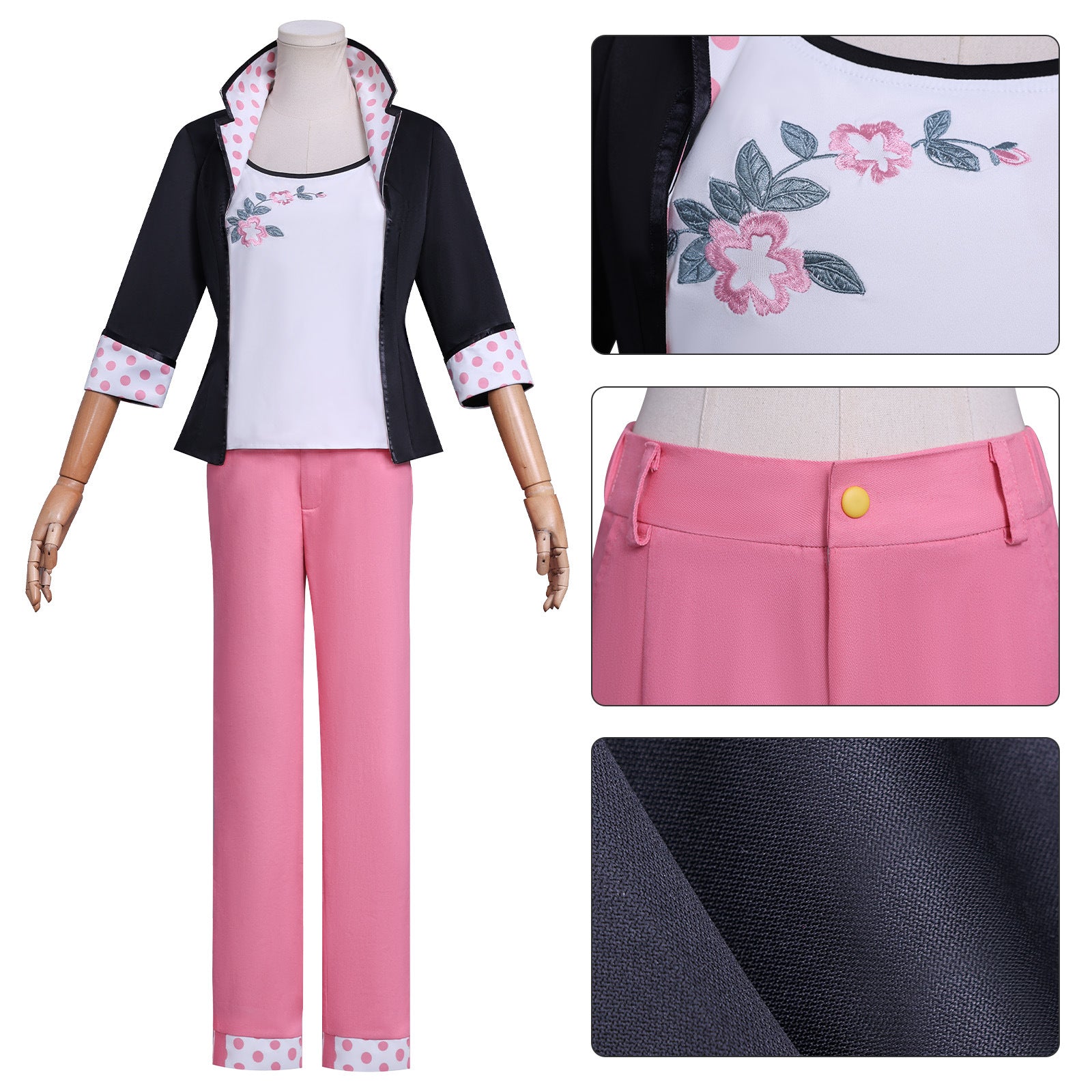 NEATMOA Miraculous Ladybug Cosplay Suit Outfit for Role Playing and Halloween Party Asian Size XS–XXL