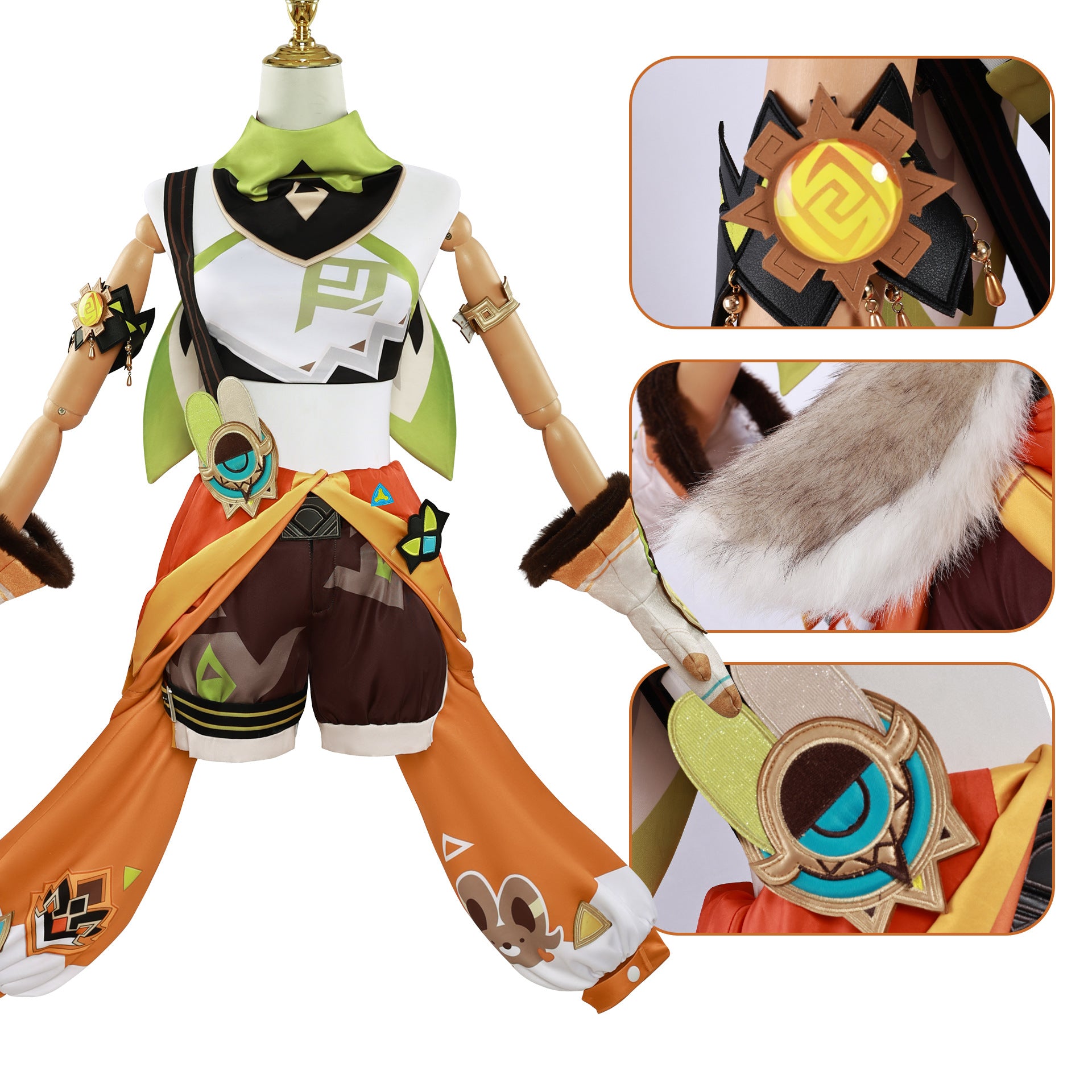 NEATMOA High Quality Natlan Cosplay Costume Kachina Handcrafted Replica Perfect for Conventions and Halloween