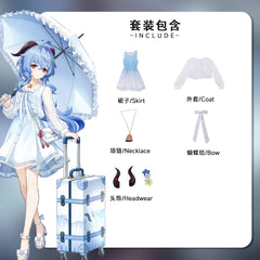 NEATMOA 原神 璃月 甘雨 コスプレ 豪華版 フルセット 衣装 Animate コラボ 学園祭 文化祭 撮影 ハロウィン パーティー コスチューム 男女兼用