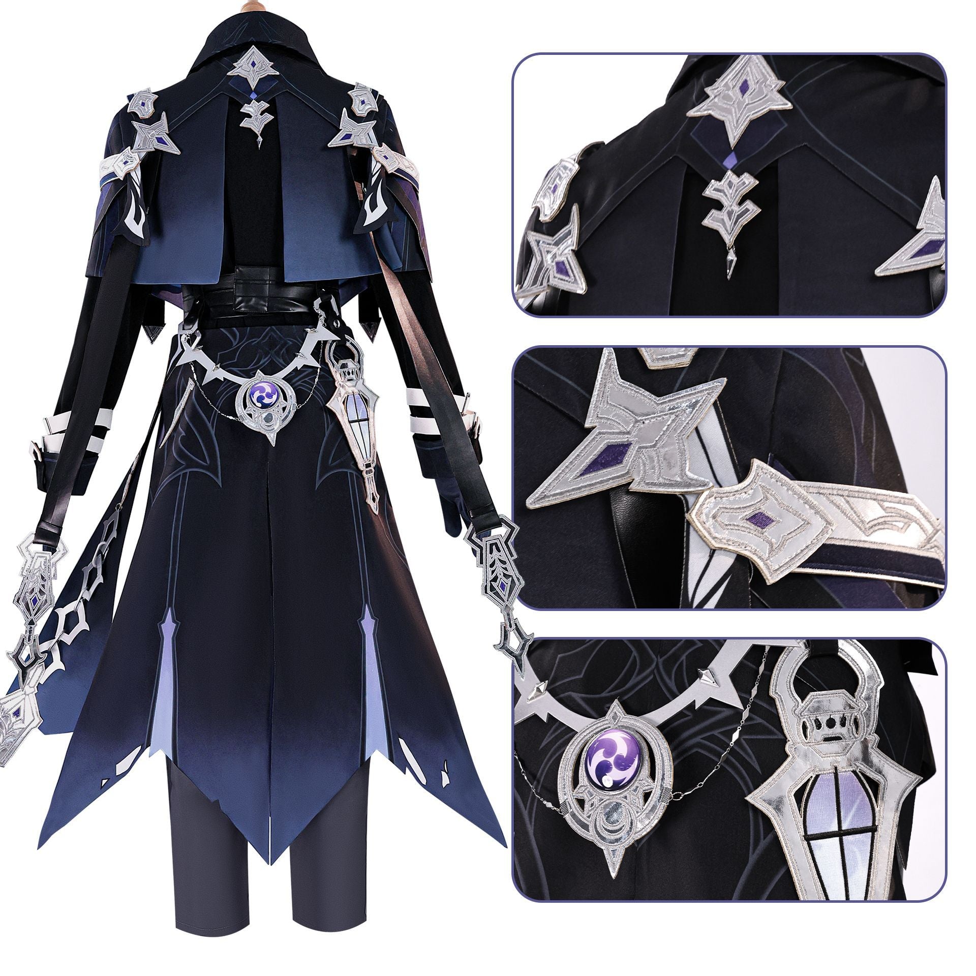 NEATMOA Genshin Impact Kyryll Chudomirovich Flins Cosplay Full Set Costume for School Festival Halloween Party