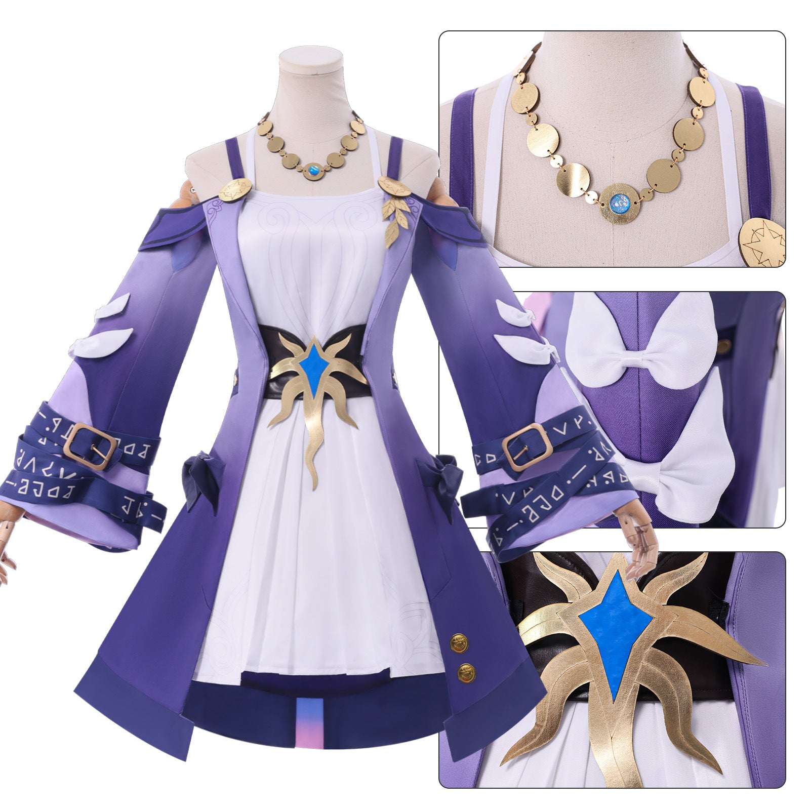NEATMOA Honkai Star Rail Cyrene Cosplay Full Set Uniform for Role Playing Performance and Halloween Party