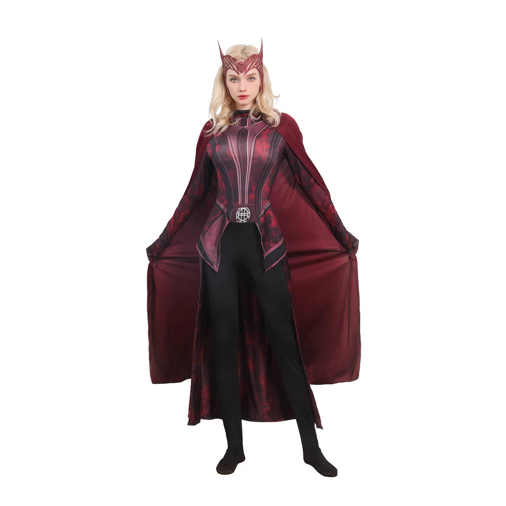 NEATMOA WandaVision Scarlet Witch Cosplay Costume Wanda Maximoff Halloween Outfit