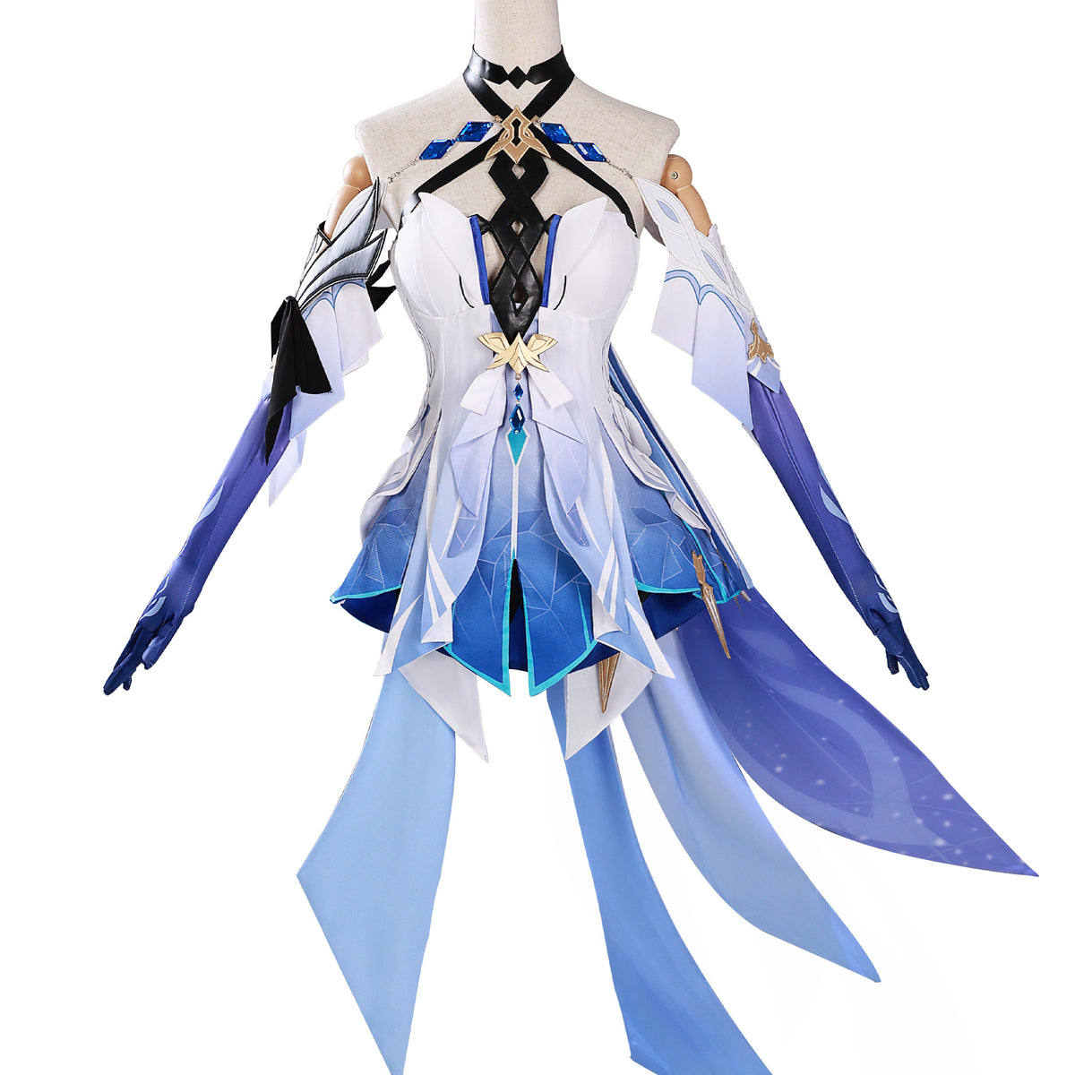 NEATMOA Skirk Cosplay Costume Inspired by Genshin Impact Void Star Style Outfit for Halloween Anime Expo Convention Photoshoot