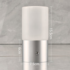 NEATMOA Premium Rechargeable LED Table Lamp – Glass Ambient Light with Aluminum Body for Bedroom, Hotel & Bar