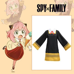 NEATMOA SPY×FAMILY Anya Forger Cosplay Costume Full Set for Halloween Party, School Festival, and Anime Events – Kids & Adult Sizes