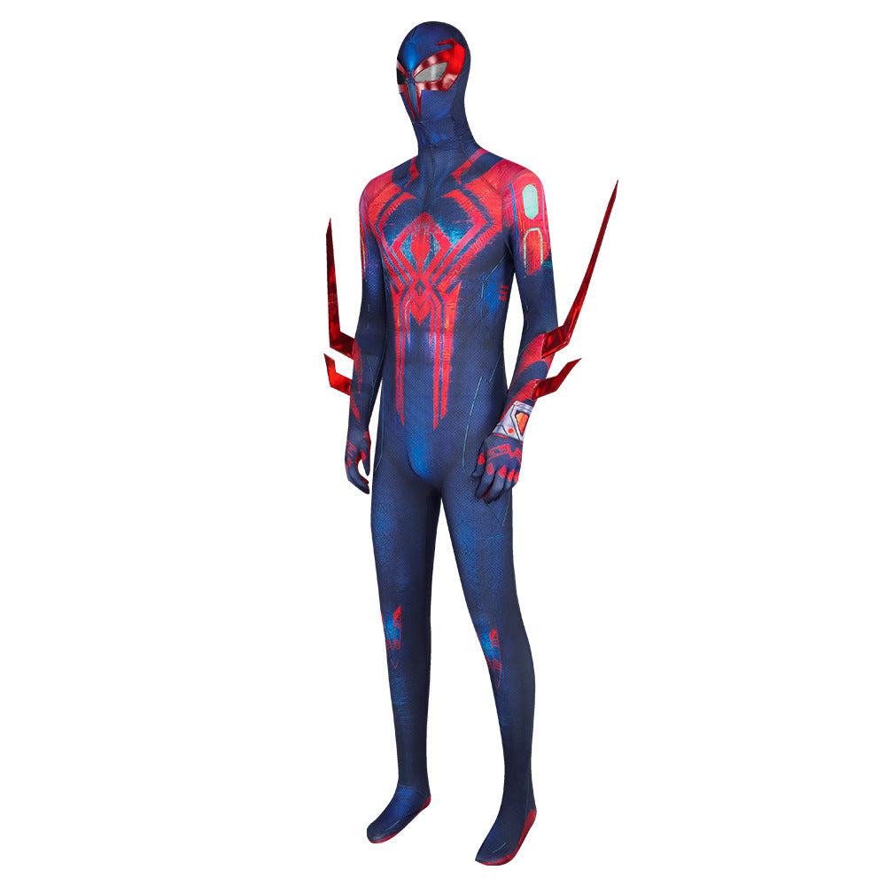 NEATMOA Spider-Man 2099 Cosplay Suit Full Body Costume Multi Dimensional Spandex Jumpsuit Halloween Party Event In Stock