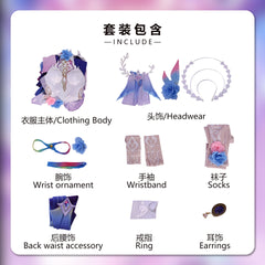 NEATMOA Cyrene Cosplay Costume – Honkai: Star Rail (Asian Sizes)