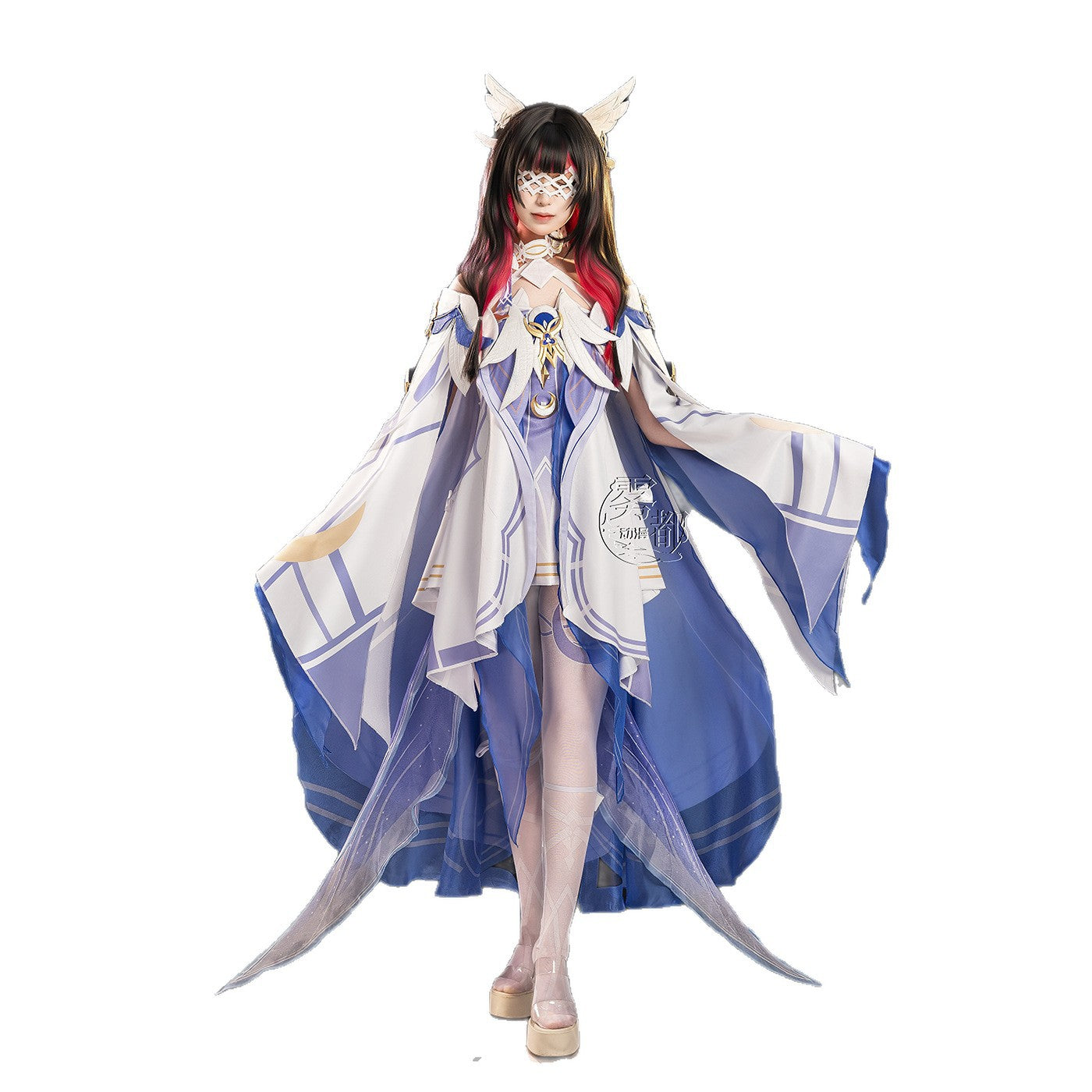 Columbina Genshin Impact cosplay full costume model view for conventions and photoshoots
