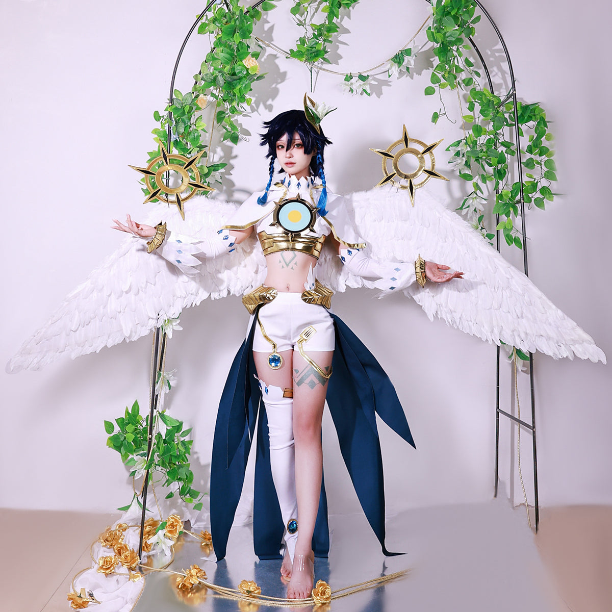 NEATMOA 原神 モンド コスプレ バルバトス 豪華版 衣装 学園祭 文化祭 撮影 ハロウィン パーティー コスチューム 男女兼用