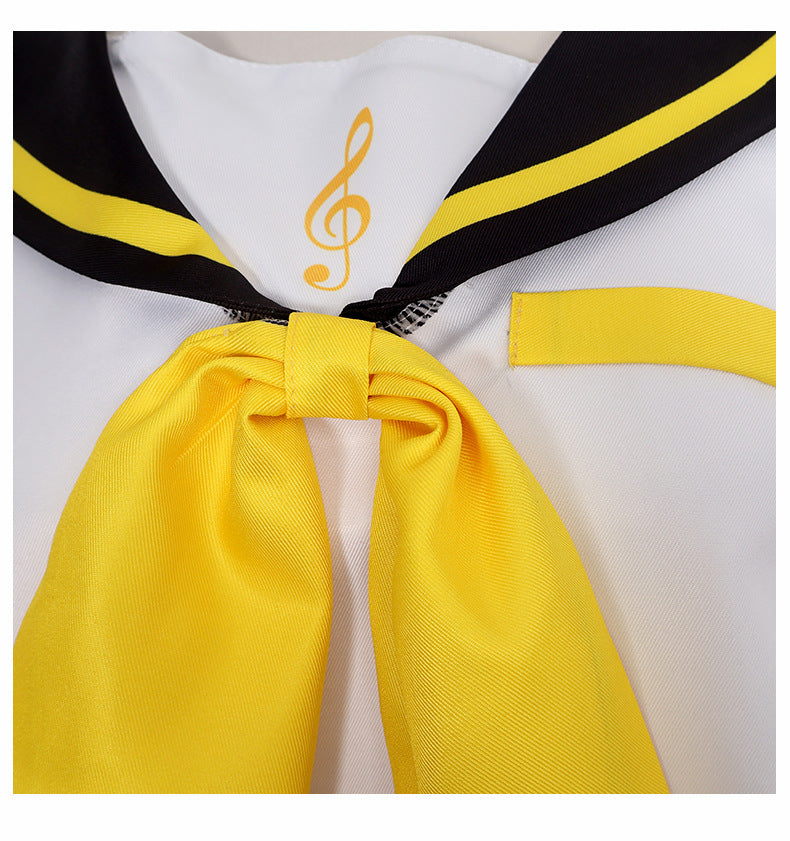 NEATMOA 鏡音リン 鏡音レン セーラー服 コスプレ衣装 制服 アニメ コスプレイベント ハロウィン 学園祭 ウィッグ付き