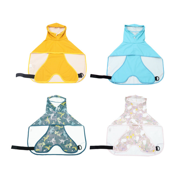 NEATMOA Waterproof Dog Rain Poncho with Belly Wrap – Easy-Wear Jacket in Yellow, Blue, Pink, Green for Small & Large Dogs