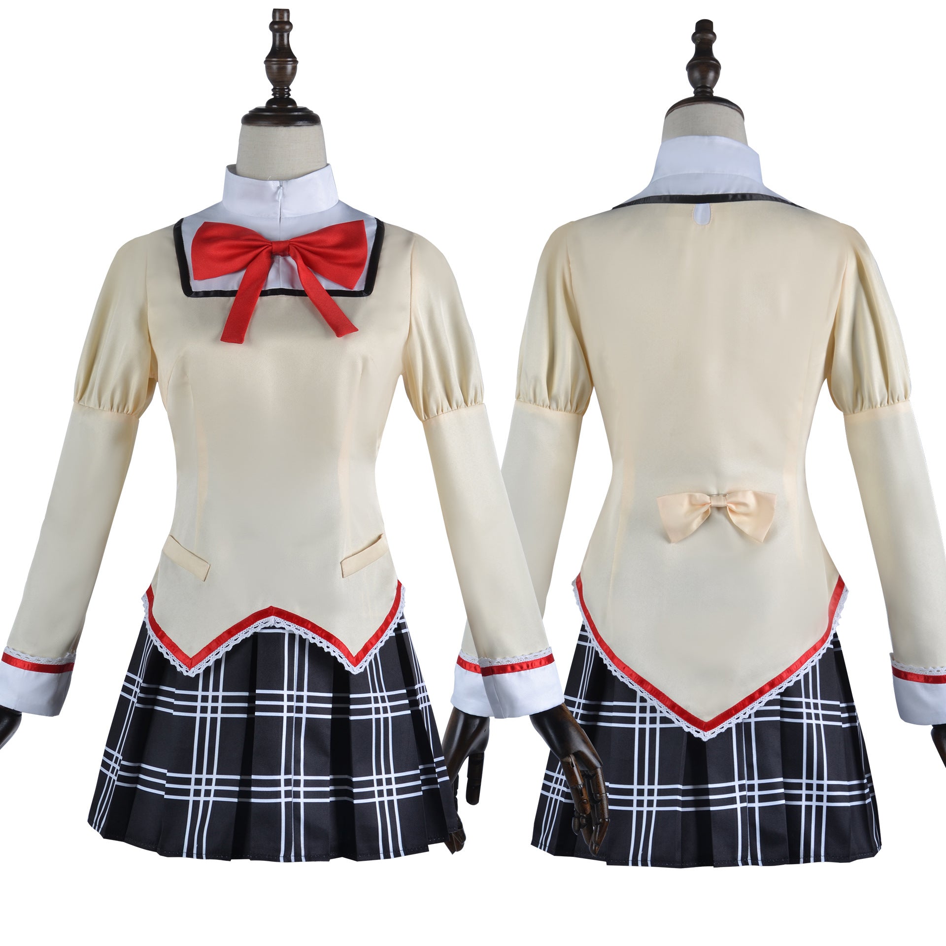 NEATMOA 魔法少女まどかマギカ コスプレ衣装 まどか 杏子 マミ ほむら さやか 制服セット 大人用 仮装 ハロウィン 撮影 学園祭 文化祭用