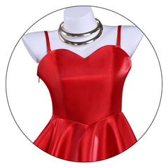 NEATMOA Panty Red Camisole Dress Cosplay Costume Asian Sizes Anime Outfit.