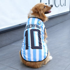 NEATMOA World Cup Dog Jersey – Lightweight Summer Shirt for Small, Medium, and Large Dogs like Golden Retriever, Teddy, Bichon, Husky, Samoyed, and Corgi