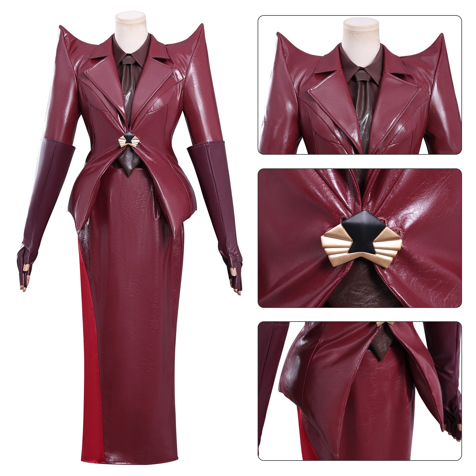 Gabby's Dollhouse Cosplay The Cat Lady full costume close-up detail view
